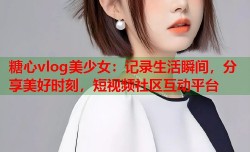 糖心vlog美少女：记录生活瞬间，分享美好时刻，短视频社区互动平台